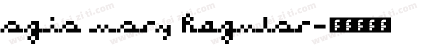 agia mary Regular字体转换
